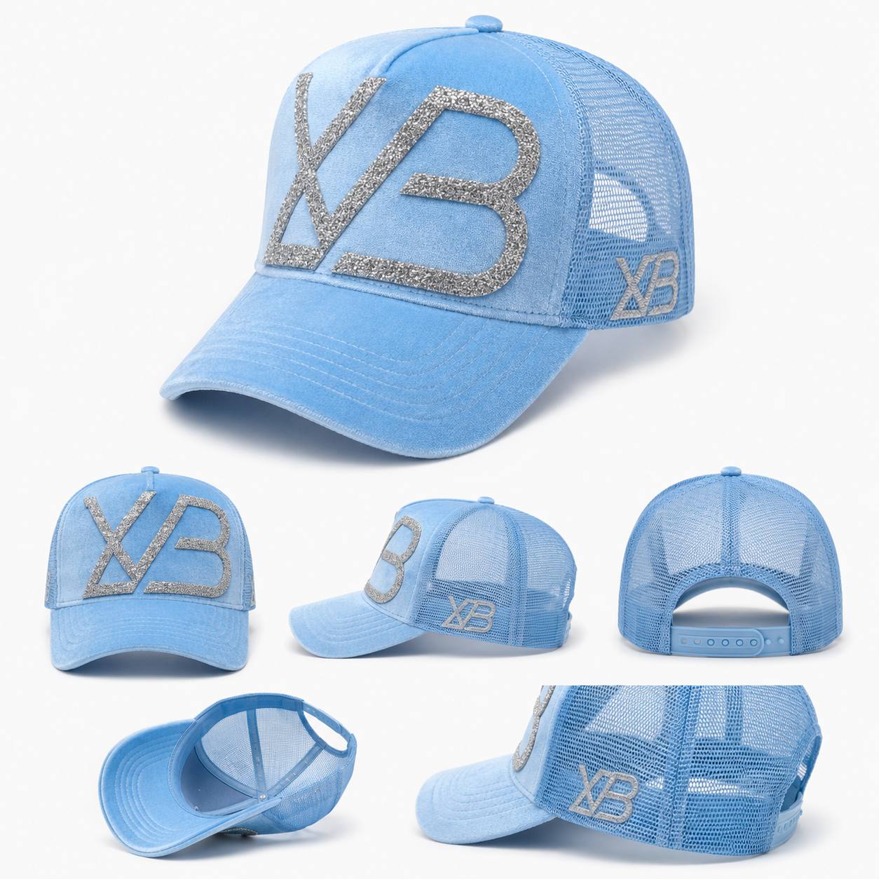 Baby Blue LVB Crystal Cap