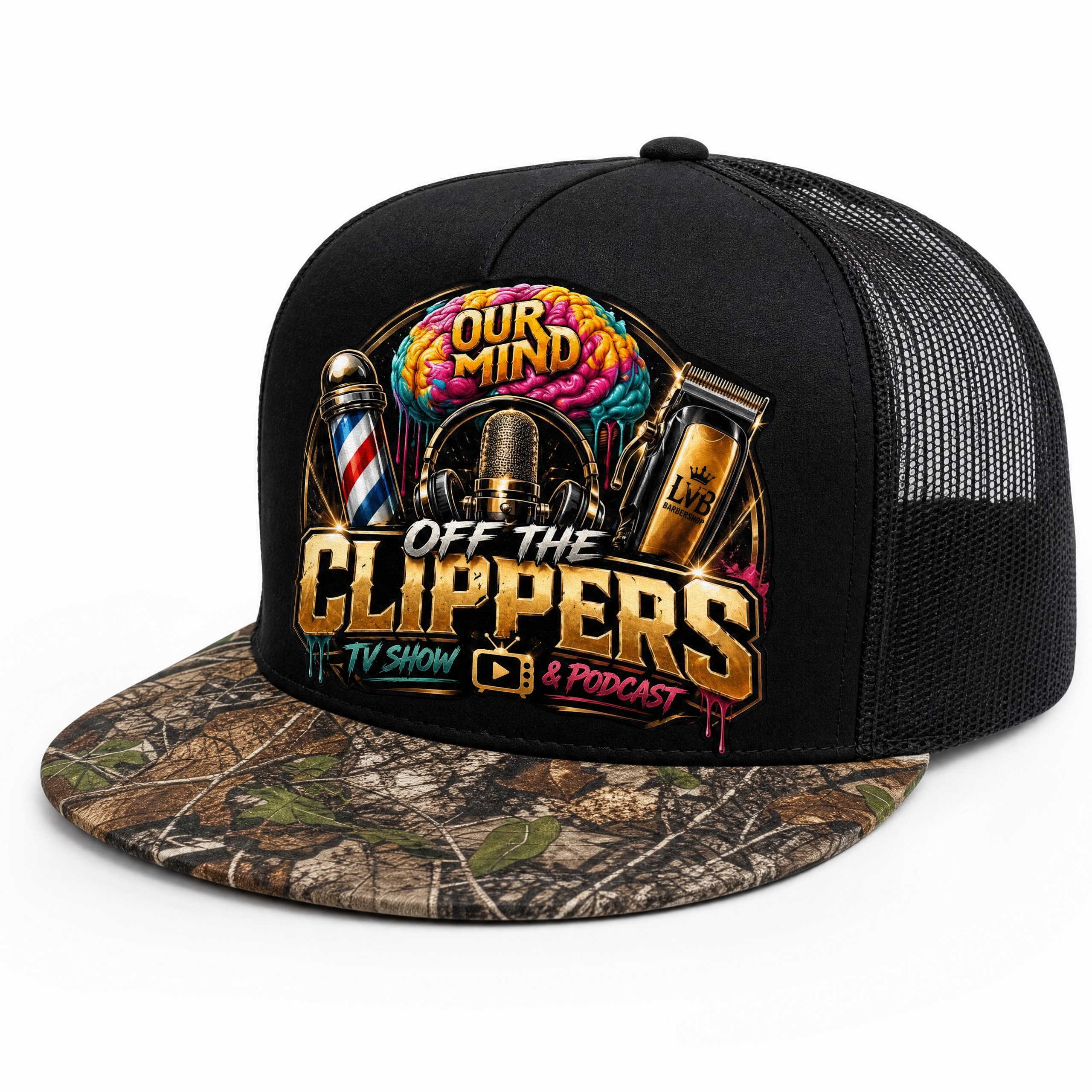 Off The Clippers Hat - Black Camo