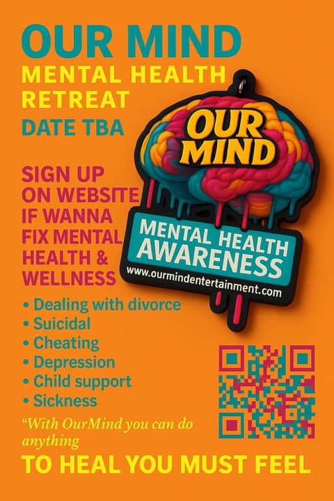 OurMind Mental Health Retreat Poster